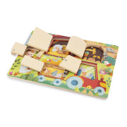 Drevená doska so zámkami farma Janod