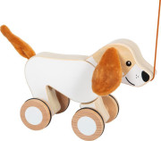 Drevená ťahacia hračka Psík so šuštivými uškami small foot