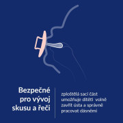 Cumlík svietiaci silikónový dynamický Prime 18 m+ 2 ks Ivory/Blush Lovi