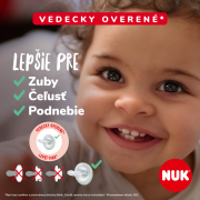 Silikónový cumlík MommyFeel Veľ. 0-9 mes. 2 ks Nuk