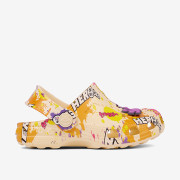 Detské nazúvaky clogsy žlté Hero + amulet Little Frog Coqui