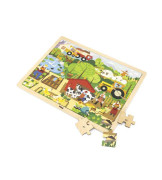 Drevené puzzle 48 dielikov Viga - farma