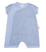 Overal letný dojčenský krátky rukáv/nohavice Modrý MKcool