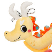 Závesná senzorická hračka dráčik s hrkálkou a zrkadielkom Akuku