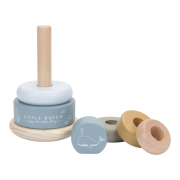 Nasadzovacie krúžky drevené Ocean Blue Little Dutch