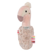 Hrkálka do ruky plameniak, Pink Baby Fehn