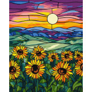 Maľovanie podľa čísel - Pole slnečníc 40 x 50 cm
