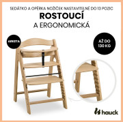 Drevená stolička Arketa dub masív Hauck