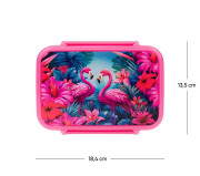 Box na desiatu s priehradkami Flamingo Baagl