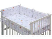 Detská postieľka s kompletnou výbavou, 120 x 60 cm, Labra Scarlett