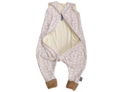 Merino spací vak zajac béžový s nožičkami