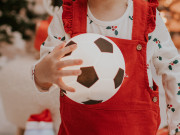 LED silikónová nočná lampička Rgb, mäkká s pumpičkou - futbalová lopta Mary's