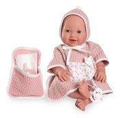 Žmurkajúca a cikajúca realistická bábika celovinylovým telom Mia 50417 Antonio Juan