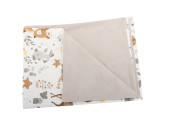 Obliečky 120x90 cm (perinka + vankúšik) Lesné zvieratká/béžové Bomimi