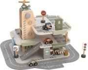 Drevená garáž s cestou 2Kids Toys