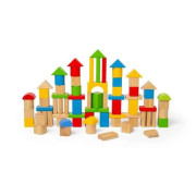 Prvé drevené kocky a vkladačka v bubienku Bigjigs Toys