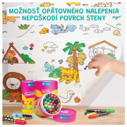 Samolepiaca omaľovánka v úlohe Zvieratká 3 m Jarmelo