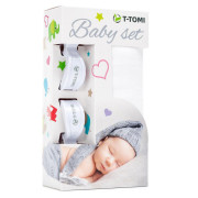 Baby set - bambusová osuška + kočíkový kolíček