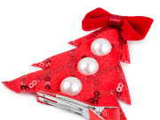 Párty sponky do vlasov vianočný stromček