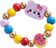 Kreatívna súprava Výroba šperkov drevené korálky Lesné zvieratká 4 ks Janod Atelier