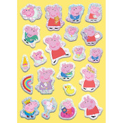 Veselé vyfarbovanie so super samolepkami Prasiatko Peppa