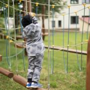 Rastúce softshellové nohavice Dino dobrodruh Esito, šedá