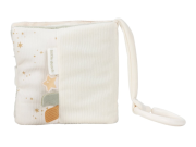 Závesná textilná knižka s aktivitami Newborn Naturals Little Dutch