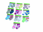 Dojčenské ponožky froté PD108 (0 - 6 mes) 2 páry Pidilidi