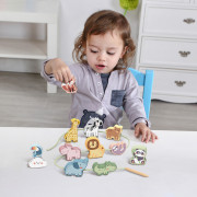 Navliekanie Zvieratká Pastel 13 ks