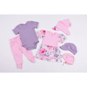 Šatka tenká šilt Outlast® UV 50+ ružové baby/kytky Little Angel