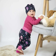 Rastúce body rebrované Hot pink - ružová Esito