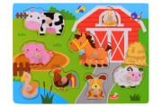 Drevené puzzle s úchytom malé