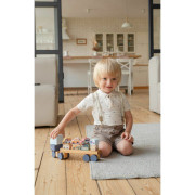 Kamión s autami - drevená skladačka 12 dielov Cubika