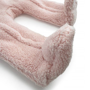 Zimná dievčenská dojčenská kombinéza, kapucňa s ušami Pidilidi Pink