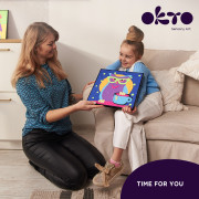 Sova výtvarná sada maľovania hmotou podľa čísel 29 x 29 cm Okto