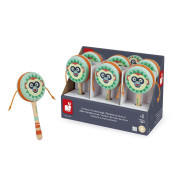 Drevený hudobný nástroj ručný bubienok Janod Gioia