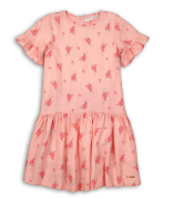 Šaty dievčenské bavlnené, Minoti, Peachy 11, ružová