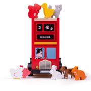Drevený autobus so zvieratkami Bigjigs Toys