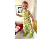 Merino spací vak ježko červený s nožičkami