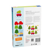 Kreatívna sada Prvé navliekanie plstená girlanda Vianočná cesta Haba