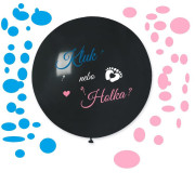 Balónik 80 cm s potlačou je to chlapec alebo dievča? + konfety babyshower