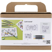 Kreatívna súprava Mini Craft Kit Textile Colouring Butterflies Creativ Company