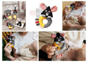 Kontrastné. zmyslová hrkálka Mouse Baby Ono