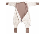 Merino spací vak s rukávmi veľ. 90 cm bio králiky béžové nohavice