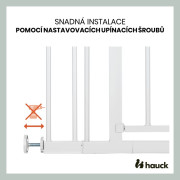 Zábrana Open N Stop 2 Set 75-80 cm + nadstavec 9 cm White Hauck