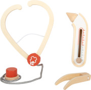 Doktorský set s červeno-bielou lekárskou taškou small foot