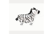 Fóliový balónik nafukovacia chodiaca zebra 76 cm