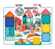 Magnetická stavebnica s tabuľou Farma 27 ks Ľudí