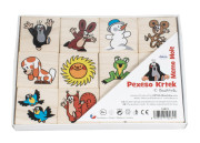 Pexeso Krtko spoločenská hra 24 drevených kameňov Detoa