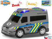 2-Play Traffic Auto polícia CZ design 13,5 cm voľný chod so svetlom a zvukom
